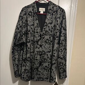 NorthStyle Black and Gray Blazer Elegant Suit Jacket